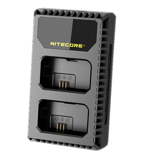 NITECORE USN1 Dual-Slot USB Travel Charger for Sony NP-FW50 Lithium-Ion